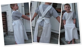 View the white apron