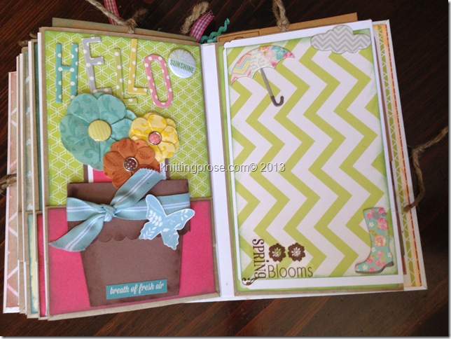 vertical paper bag mini album page 6