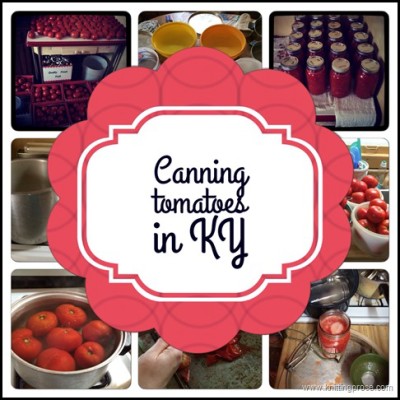 Canning tomatoes the old fashioned way…