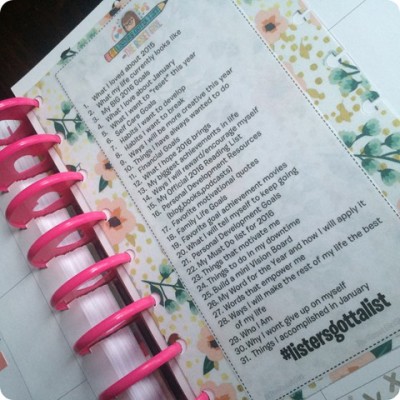 Happy Planner and Listers Gotta List