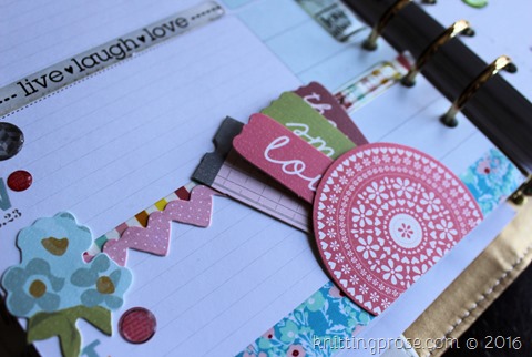 Easter week planner layout pockets