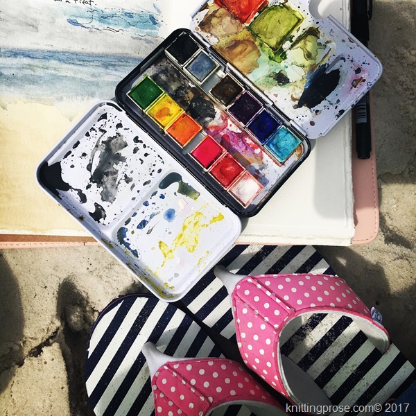 beach watercolors