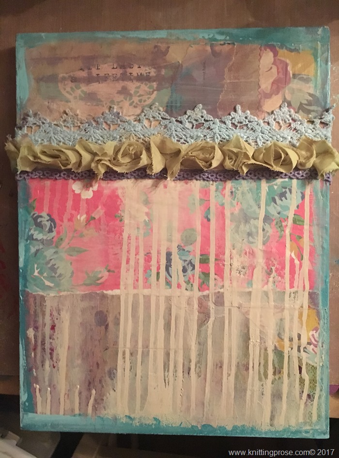 canvas with ribbons