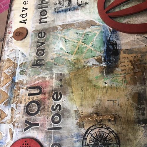 Adventure–a process video for Mixed Media Collage